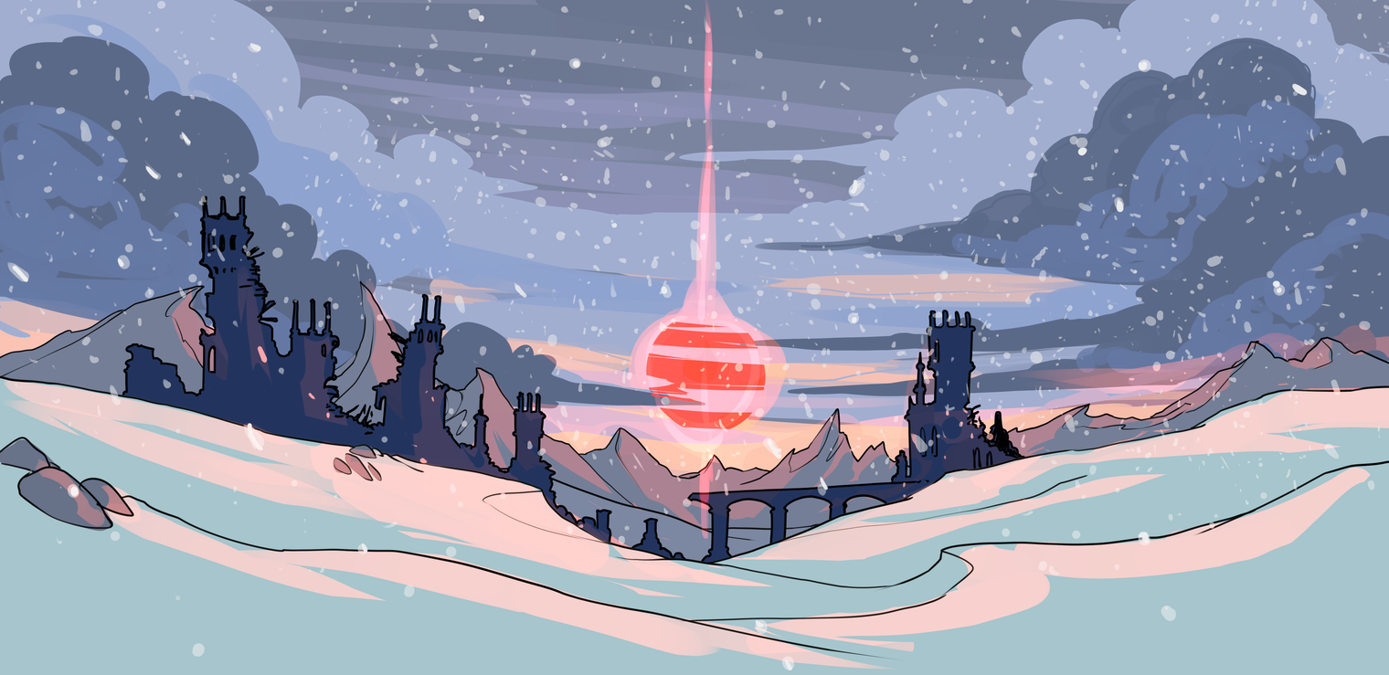 Gloaming background for Gudnak Kickstarter
